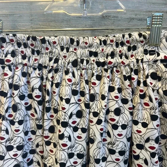 NWT new Anthropologie porridge getaway printed skirt women’s faces SMALL pockets - Picture 13 of 17